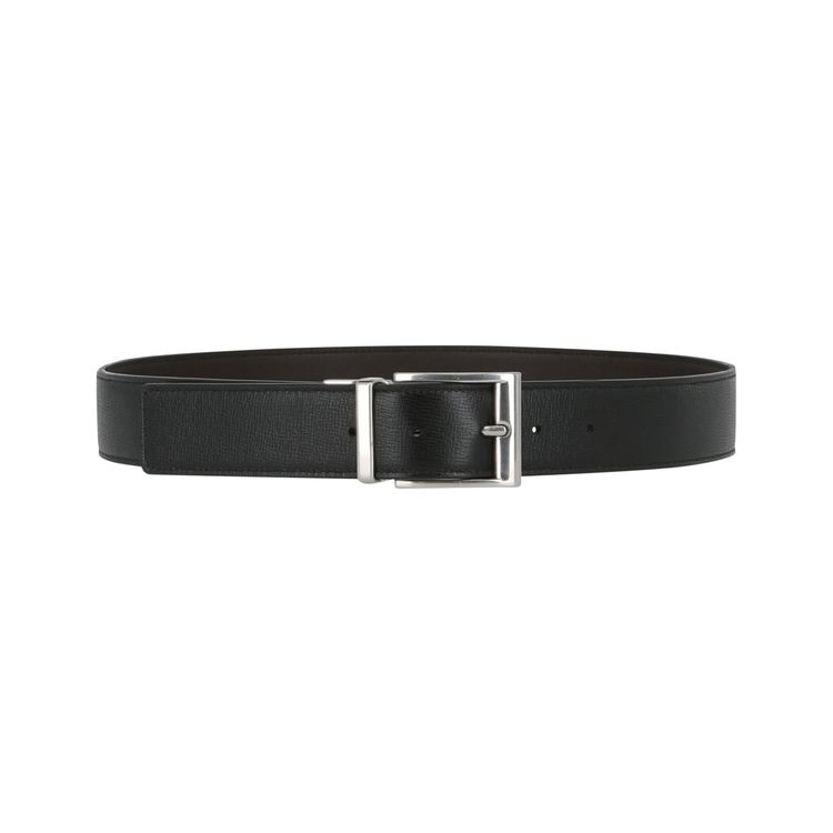 Bottega Veneta Smooth Leather Belt Black