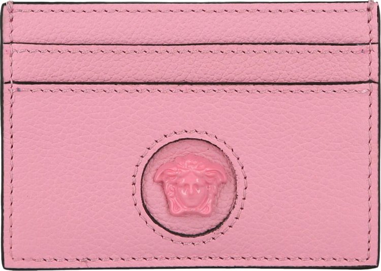 Versace La Medusa Leather Card Holder 'Pink'