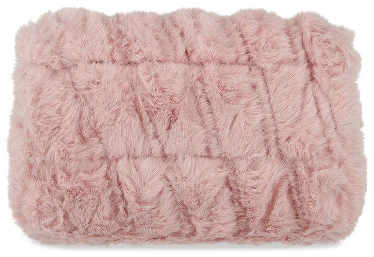 Versace Virtus Faux Fur Crossbody Bag Pink