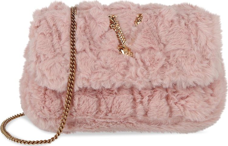 Versace Virtus Faux Fur Crossbody Bag 'Pink'