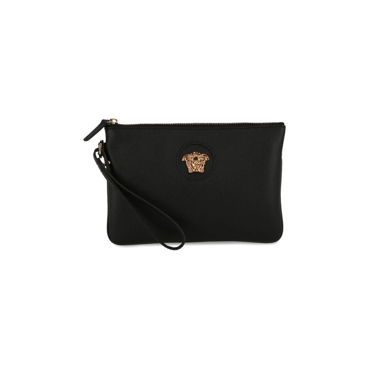 Versace La Medusa Leather Pouch 'Black'