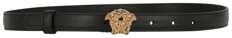 Versace La Medusa Leather Belt Black