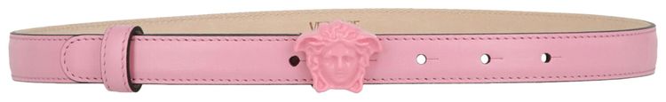 Versace La Medusa Leather Belt Pink