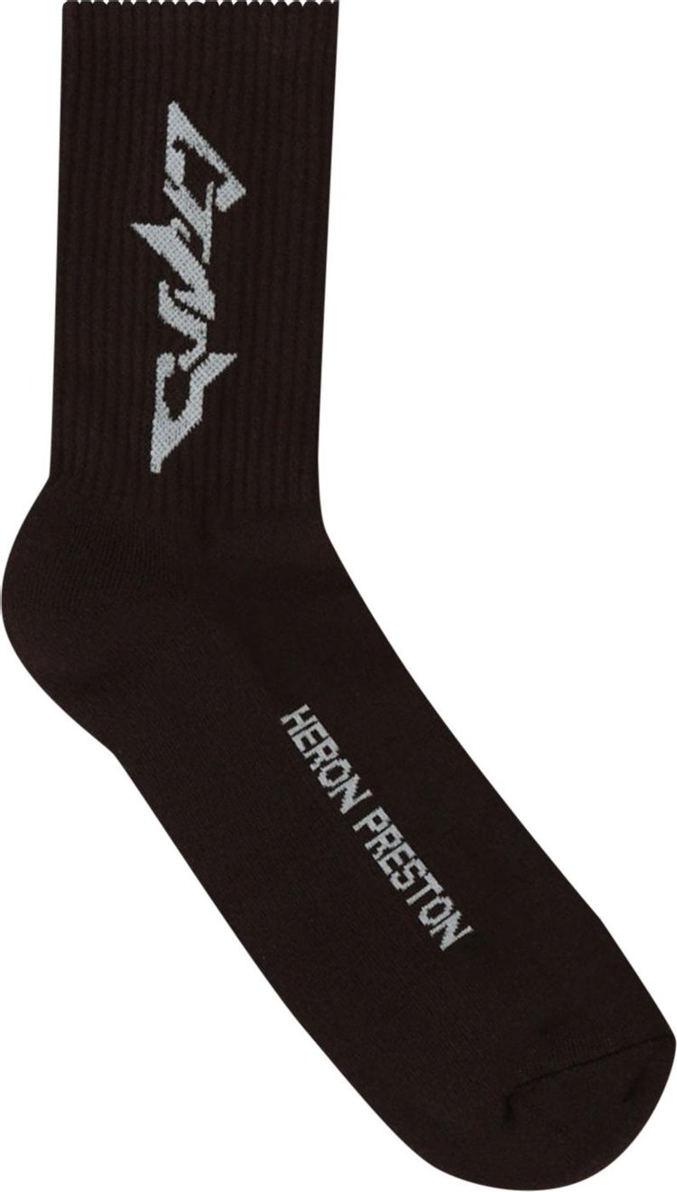 Heron Preston Techno Long Socks Black