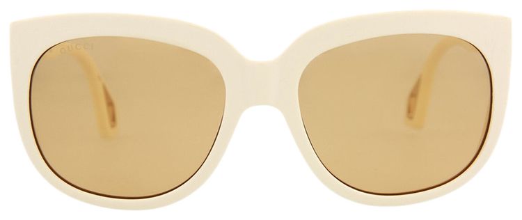 Gucci Square Frame Acetate Sunglasses White