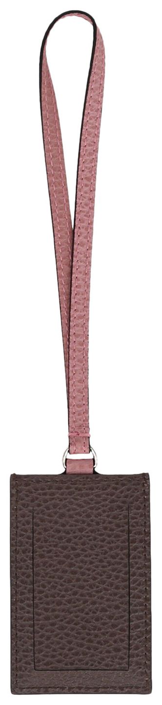 Gucci Leather Luggage Tag Pink