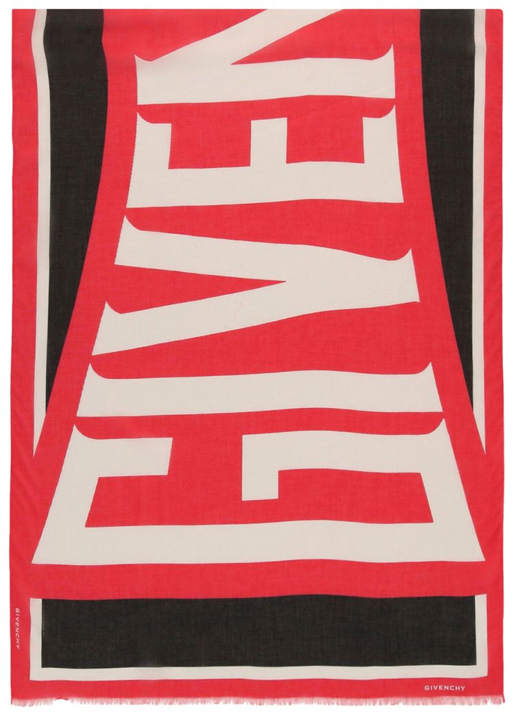 Givenchy Logo Printed Scarf Multicolor