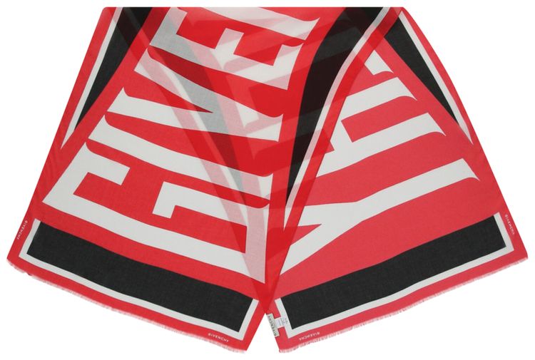 Givenchy Logo Printed Scarf Multicolor