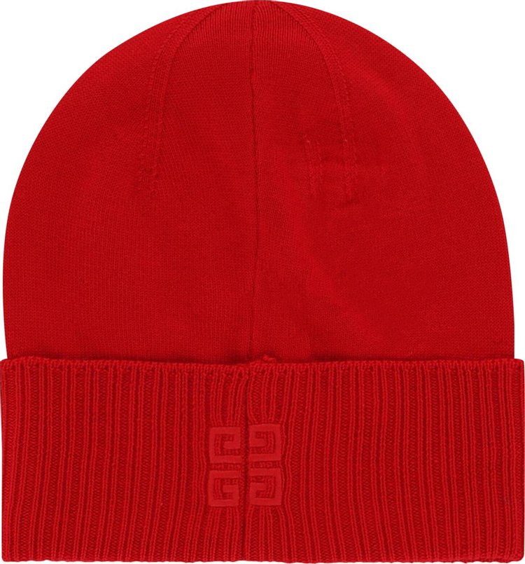 Givenchy Embroidered Logo Wool Beanie 'Red'
