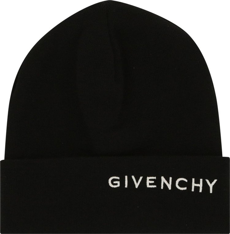 Givenchy Embroidered Logo Wool Beanie 'Black'