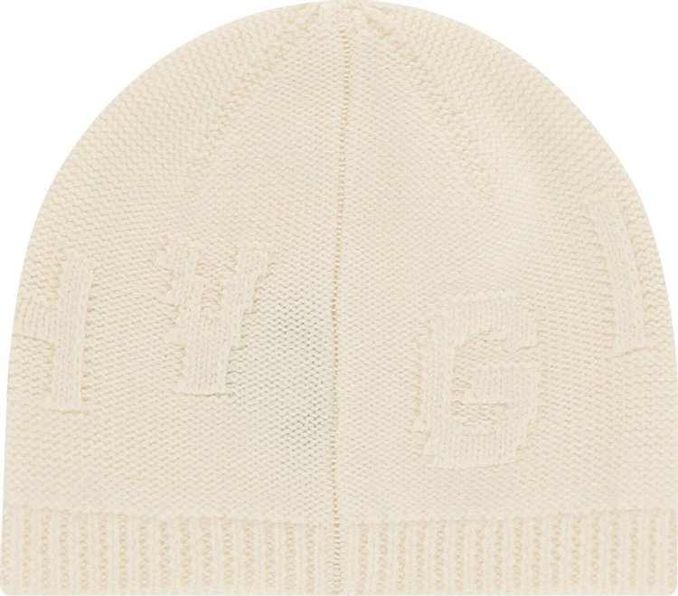 Givenchy Knit Logo Beanie White