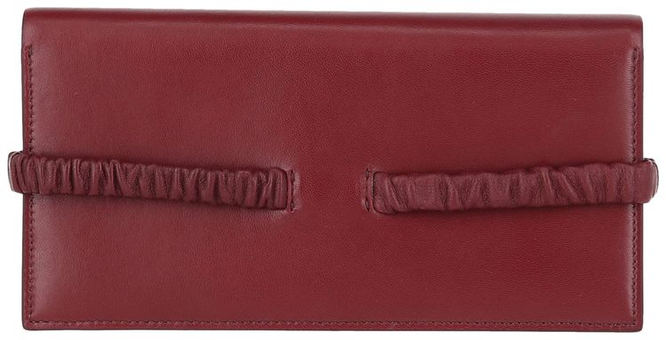 Bottega Veneta Leather Wallet Red