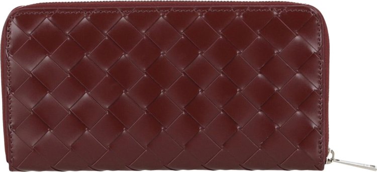 Bottega Veneta Intrecciato Leather Zip Around Wallet Multicolor