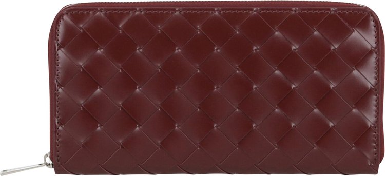 Bottega Veneta Intrecciato Leather Zip Around Wallet Multicolor