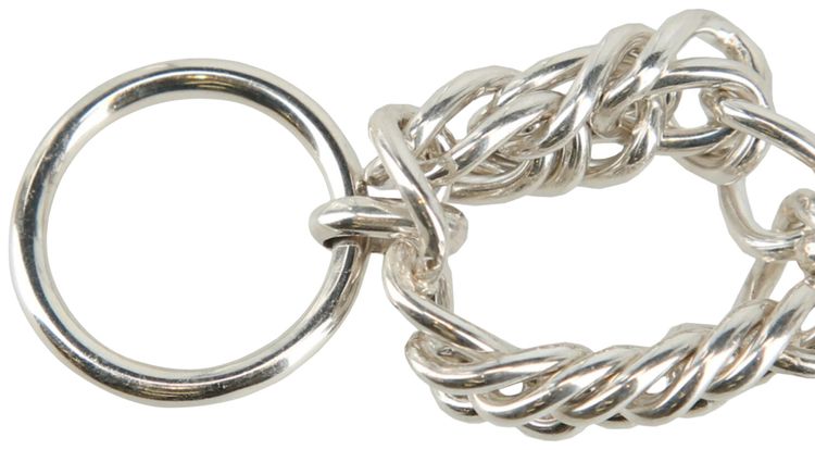 Ambush Chain Link Ring Metallic Silver