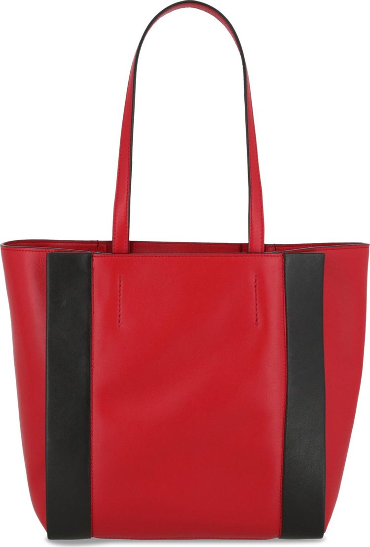 Alexander McQueen Signature Leather Tote Bag Red