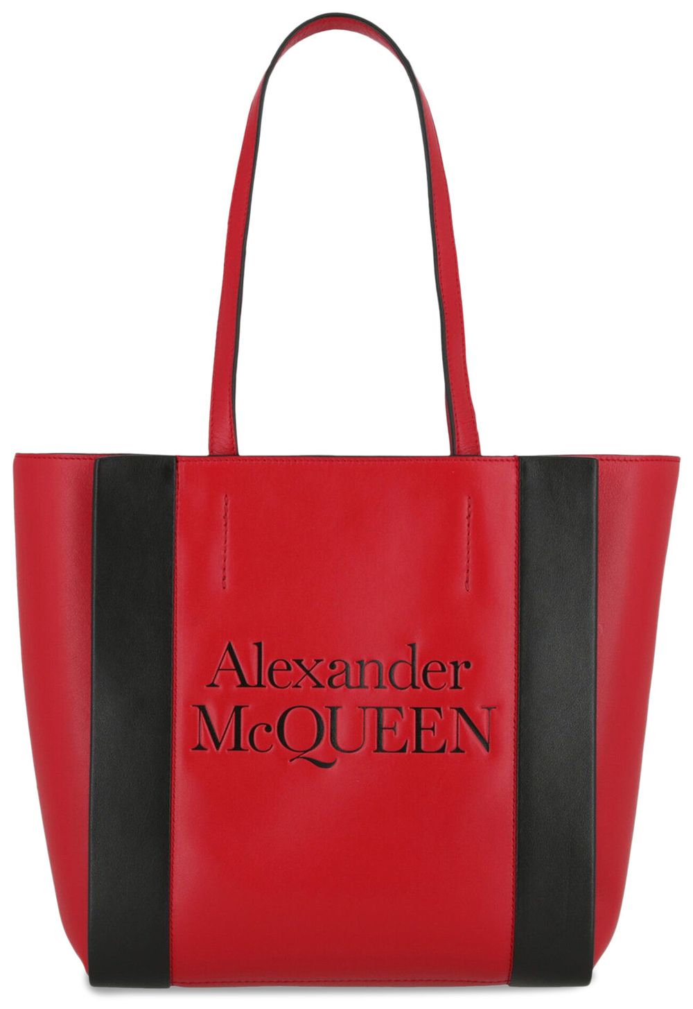 Buy Alexander McQueen Signature Leather Tote Bag 'Red' 6307741 X3G9 6092 GOAT