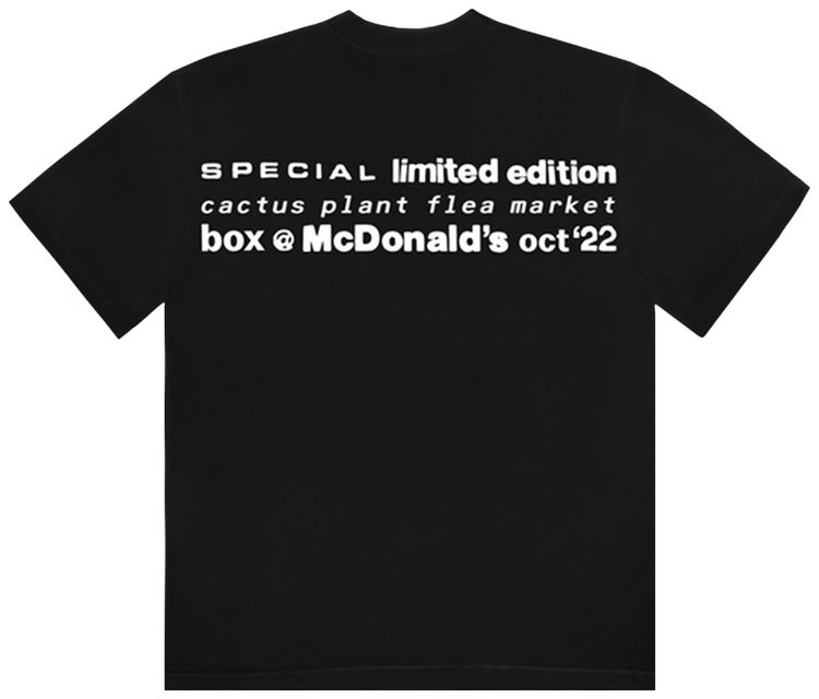 Cactus Plant Flea Market x McDonalds Cactus Buddy And Friends Tee Black