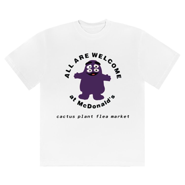 Cactus Plant Flea Market x McDonald's Grimace Tee 'White'