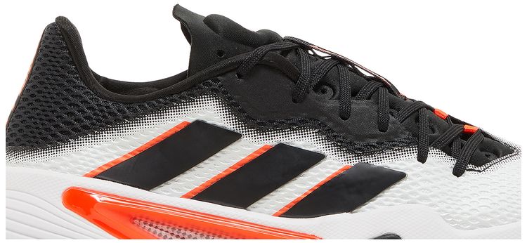 Adidas Barricade White Black Solar Red
