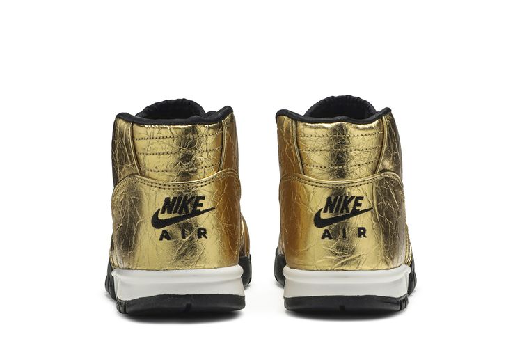 NIB NWT Nike Air Trainer 1 PRM QS (NFL) Super Bowl 50 Metallic Gold / Black 9.5 Nike Air Trainer 1 Premium NFL (Super Bowl) | Mercari main image 4