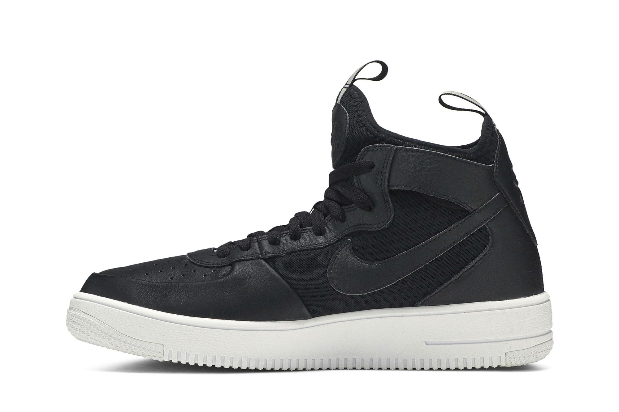 Air force 1 black mid top clearance