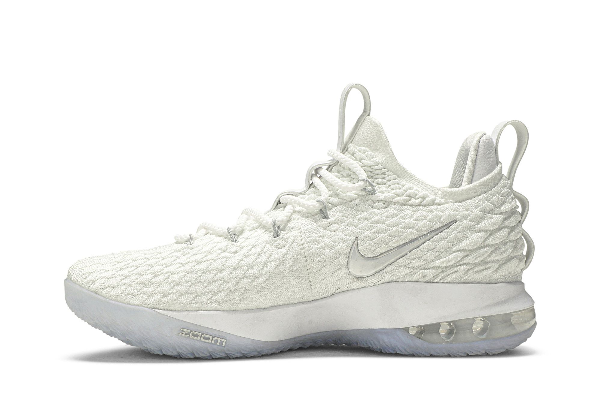 Nike lebron 15 low white metallic silver shop
