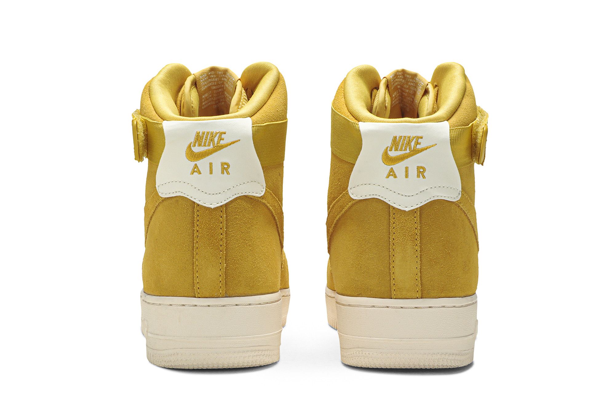 Nike air force 1 yellow suede top