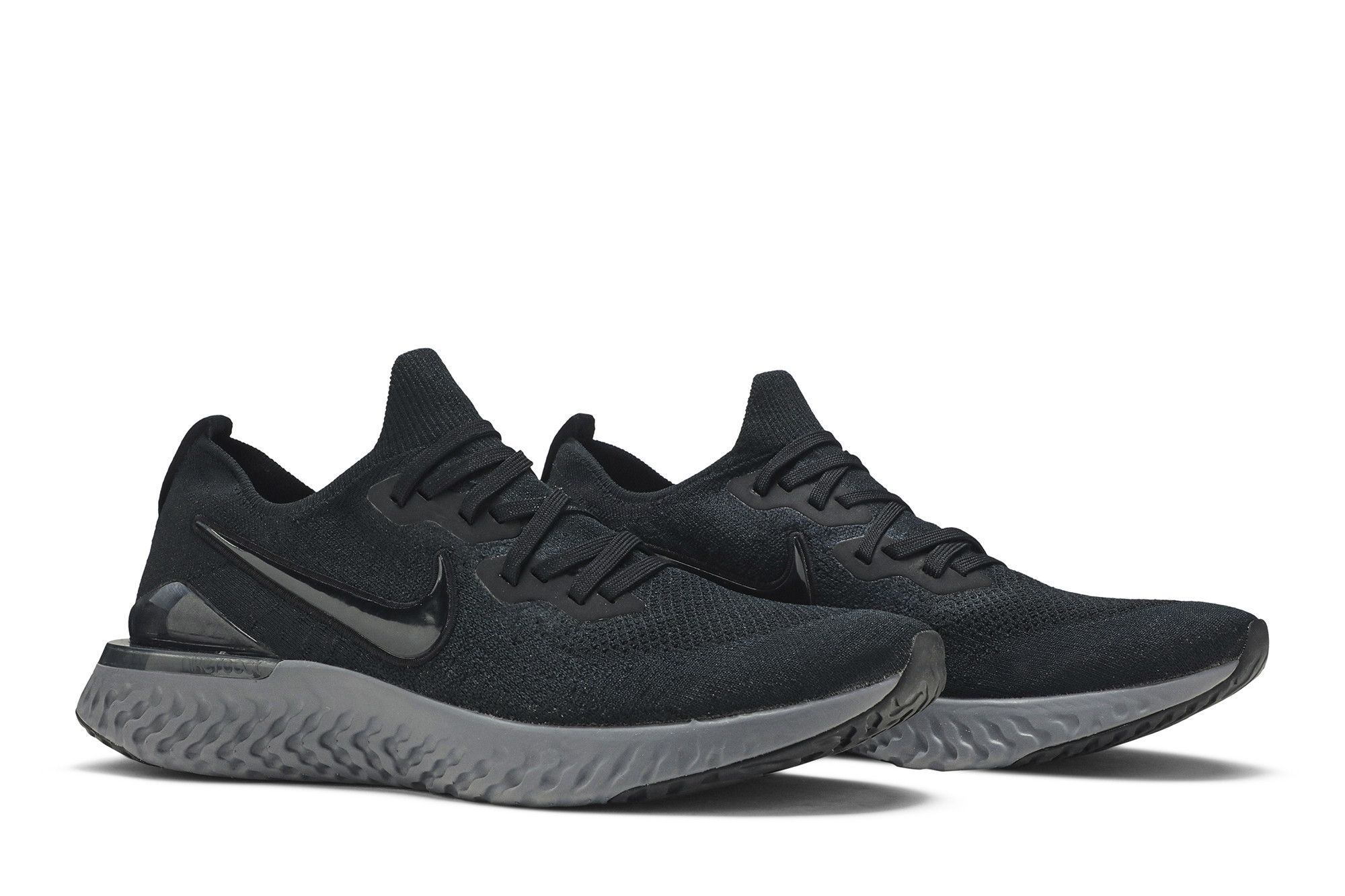 Epic flyknit react black sales