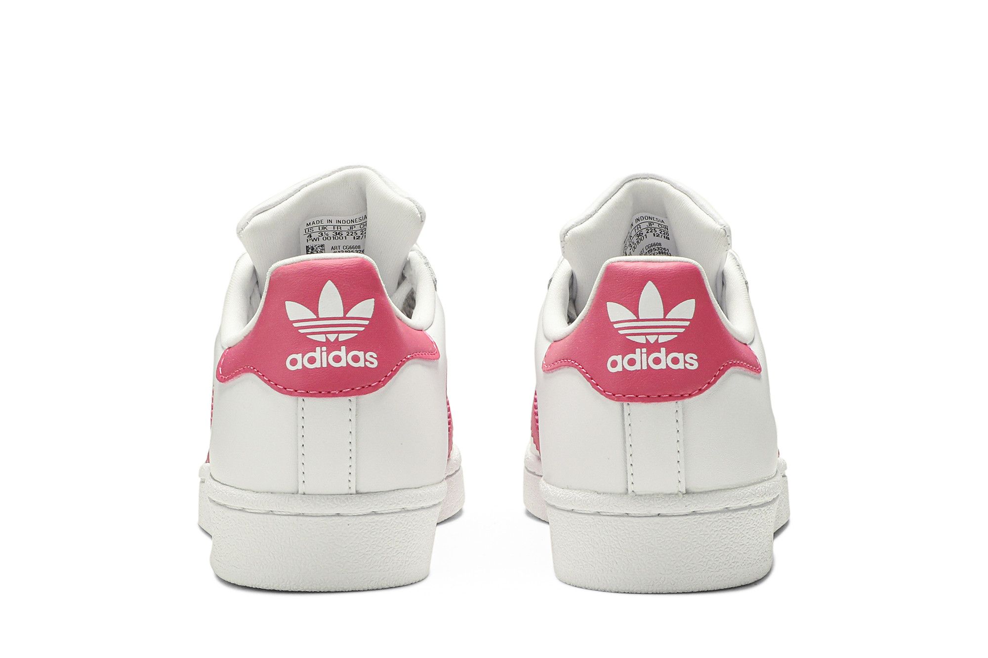 Size 3.5 Superstar J White Real Pink