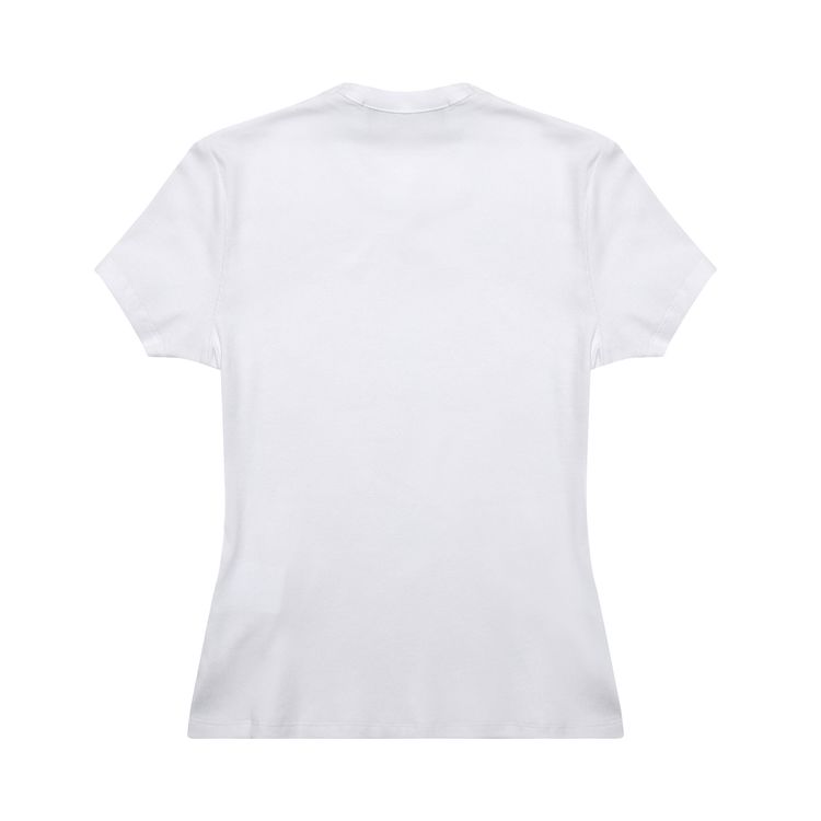 Off White Fitted T Shirt White