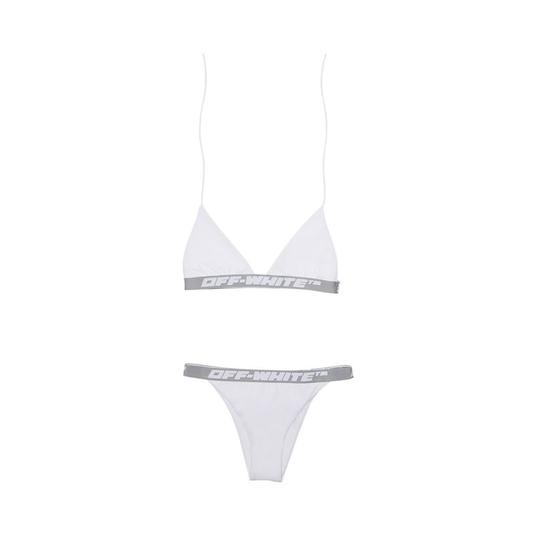 Off White Industrial Triangle Bikini White
