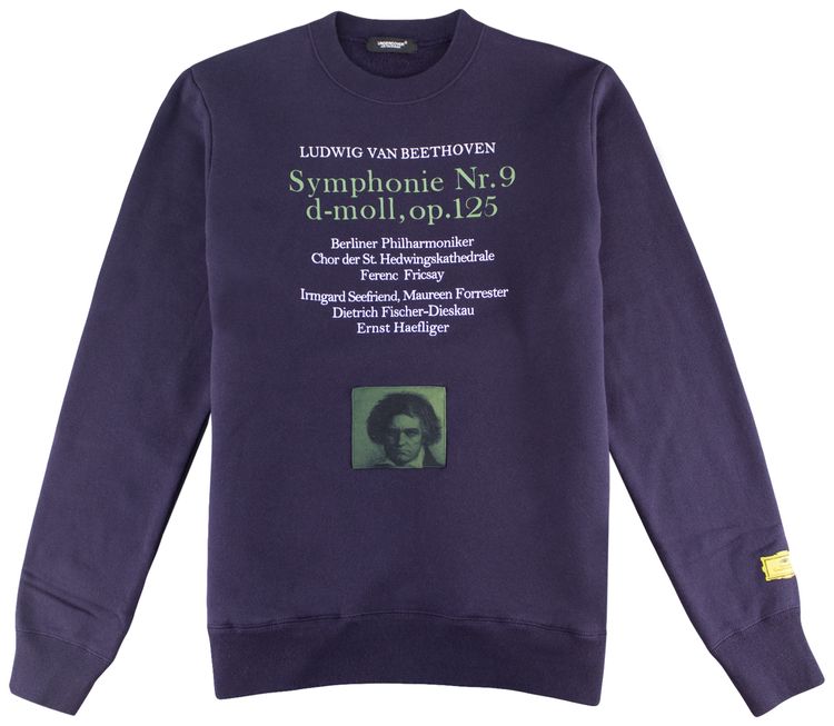 Undercover Beethoven Crewneck Sweatshirt Dark Purple