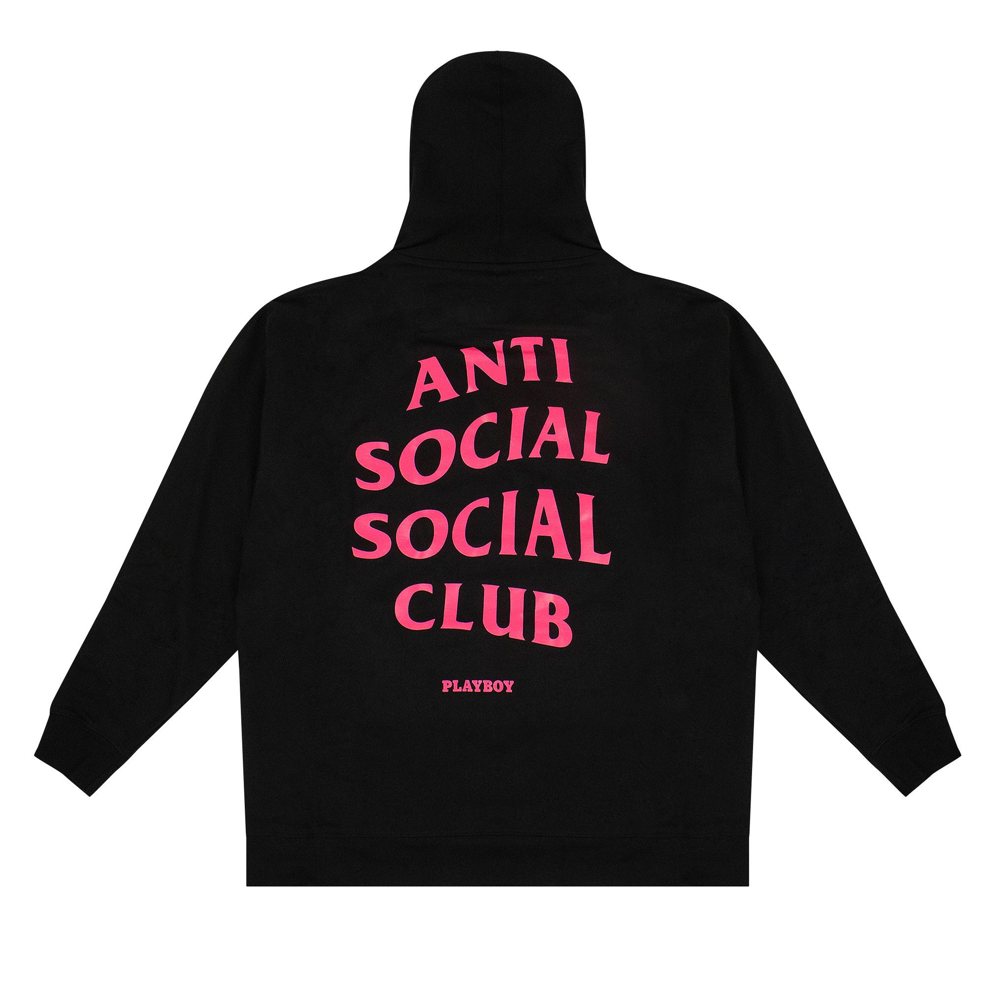 Buy Anti Social Social Club x Playboy OG Hoodie Black 0657 100106POHO BLAC GOAT