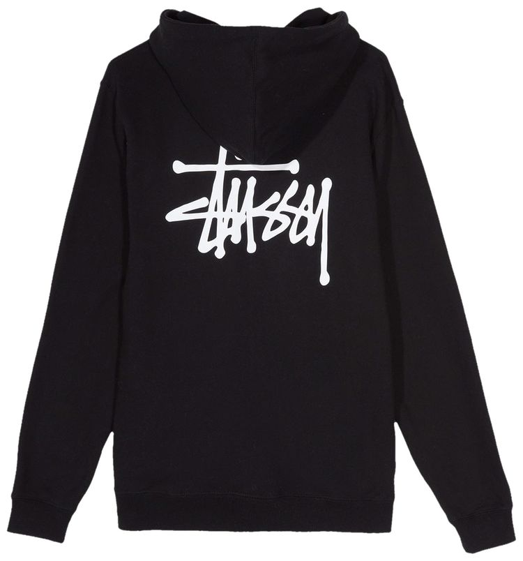Stussy Basic Stussy Zip Hood Black