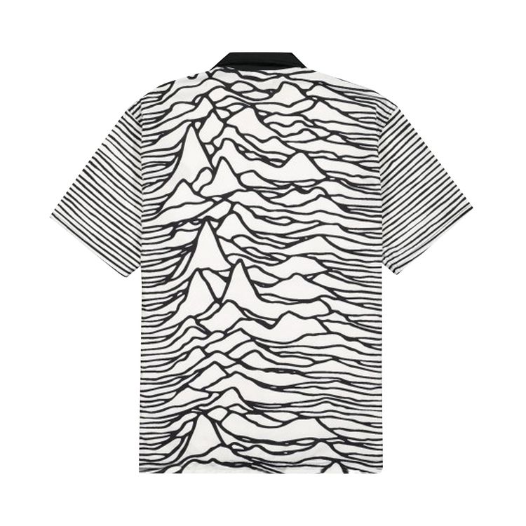 Pleasures Waves Short Sleeve Button Down White