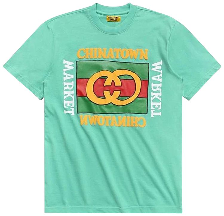 Chinatown Market Designer T Shirt Sea Foam