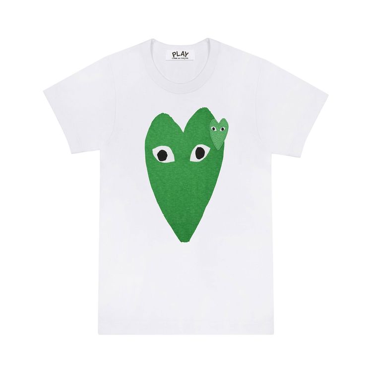 Comme des Garçons PLAY T-Shirt 'White/Green'