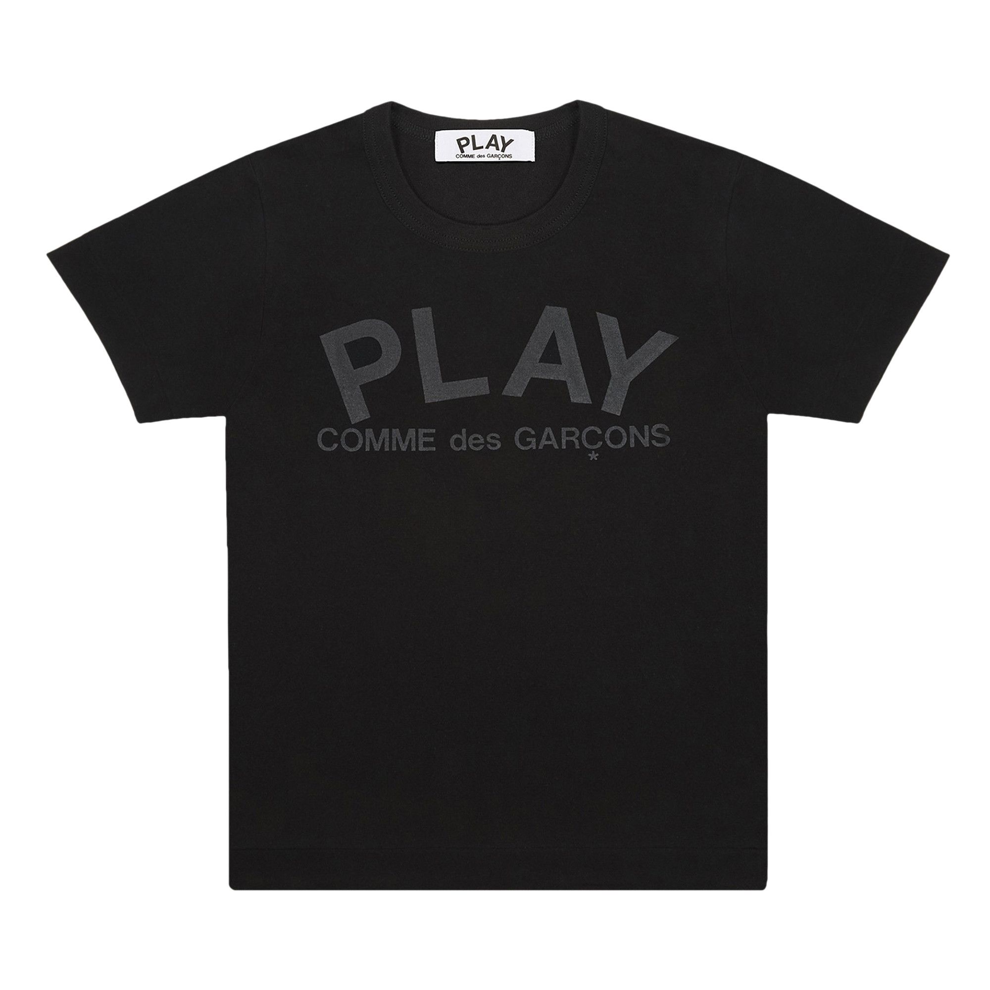PLAY COMME des GARCONS / AD2018/Tシャツ/S/コットン/BLK/AZ-T215 Buy Comme des Garçons PLAY Logo Text T-Shirt 'Black' - AZ T188 051