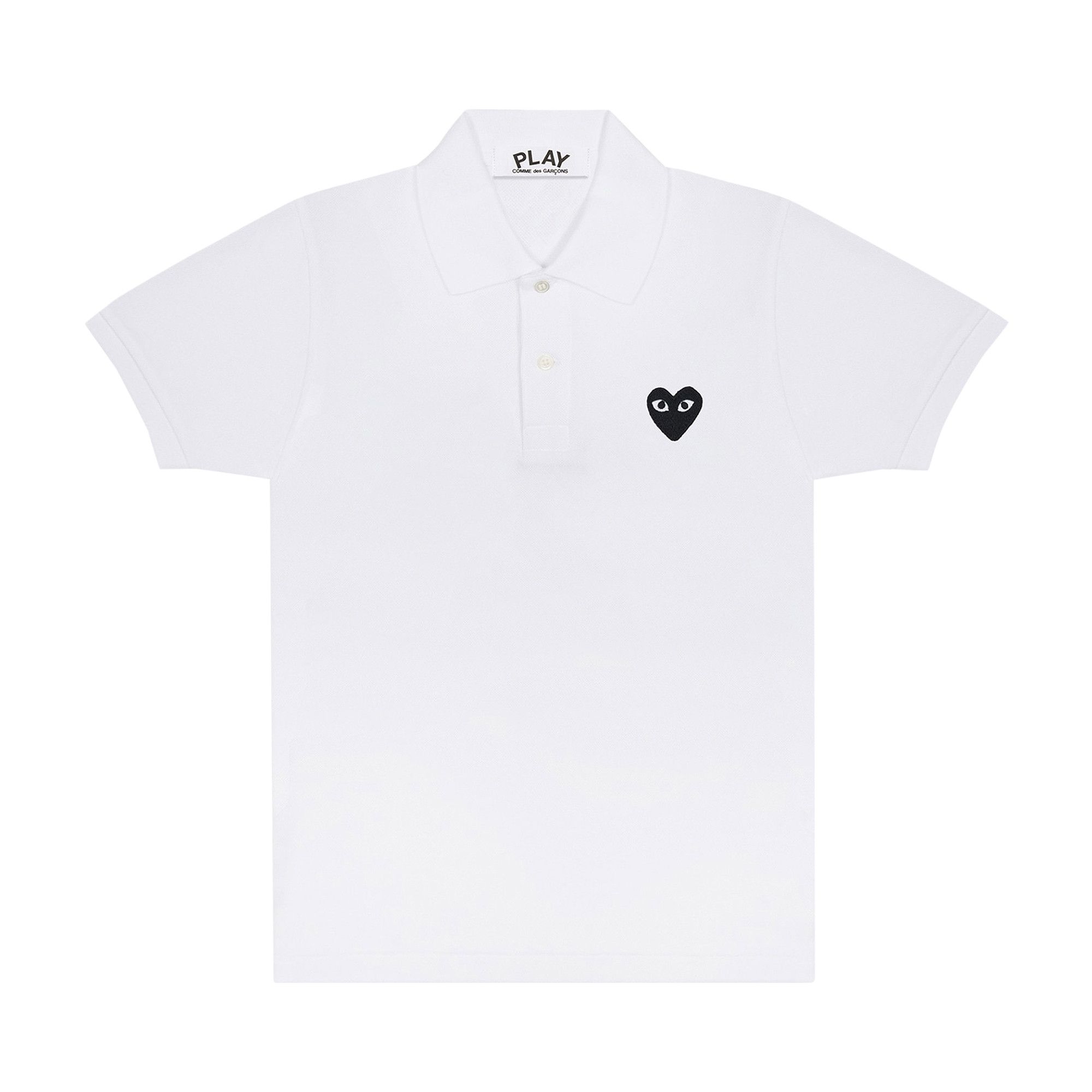 Buy Comme des Garçons PLAY Polo T-Shirt 'White' - AZ T066 051 2 | GOAT