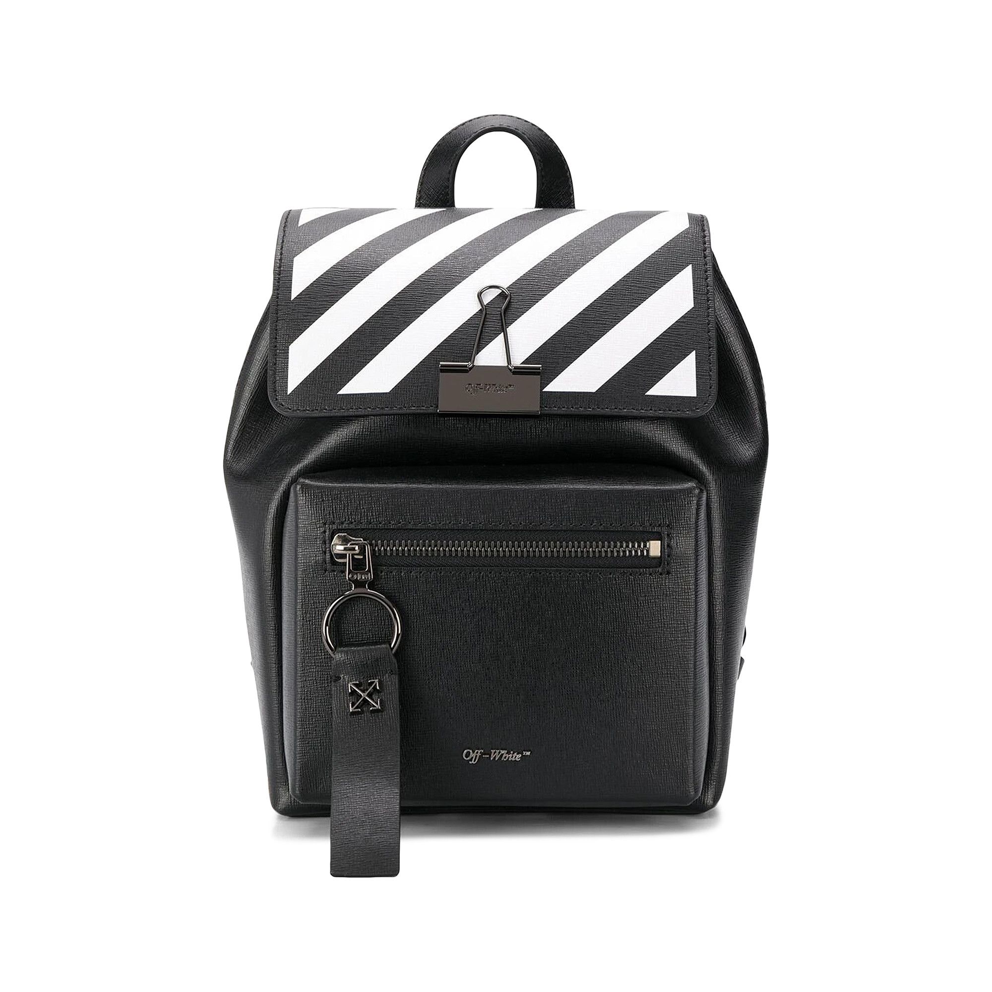 Buy Off White Diag Binder Backpack Black White OWNB007R204230691001 GOAT