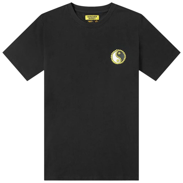 Chinatown Market Smiley Peace T Shirt Black