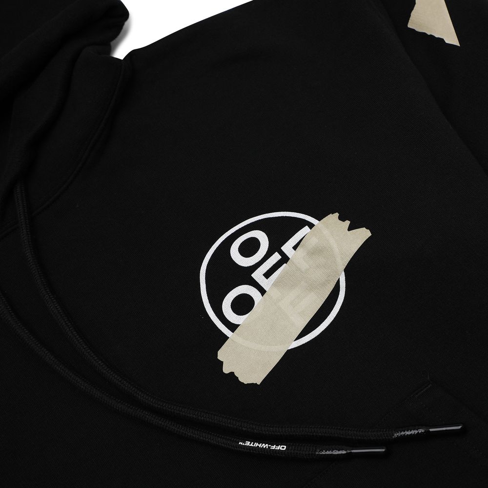 Off-White Tape Arrows Over Hoodie 'black/Beige'