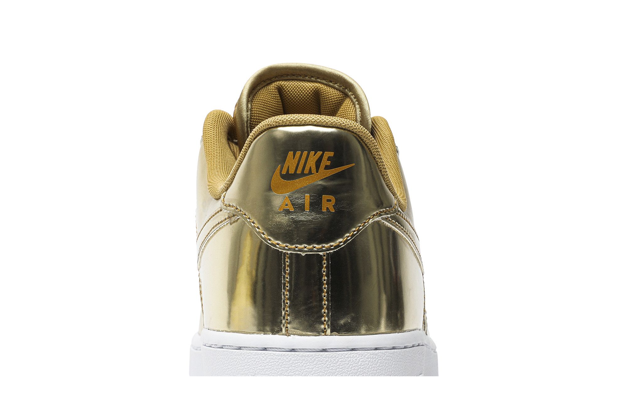 Size 10.0 Wmns Air Force 1 SP Liquid Metal Gold