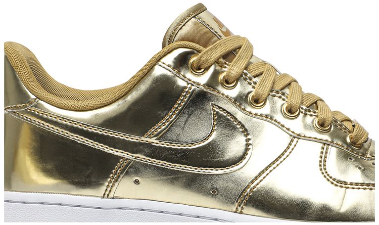 Nike Wmns Air Force 1 SP Liquid Metal   Gold