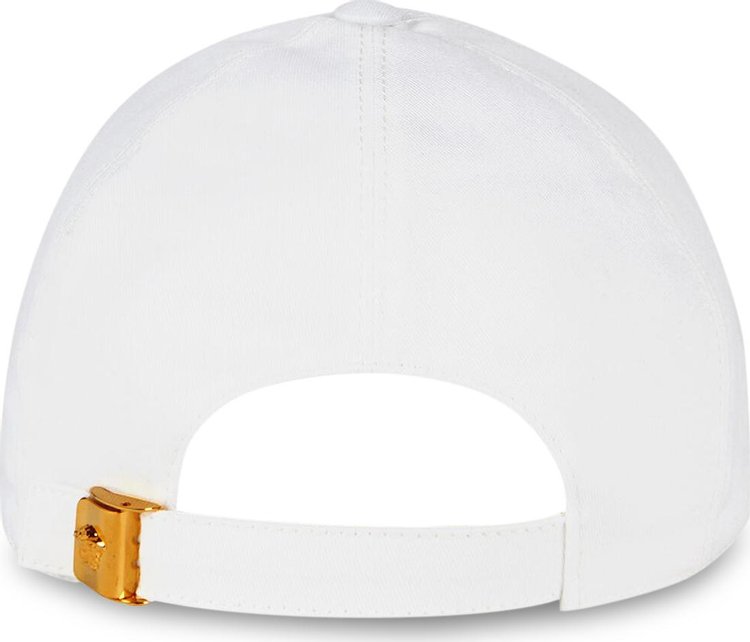 Versace Medusa Logo Cap
 White