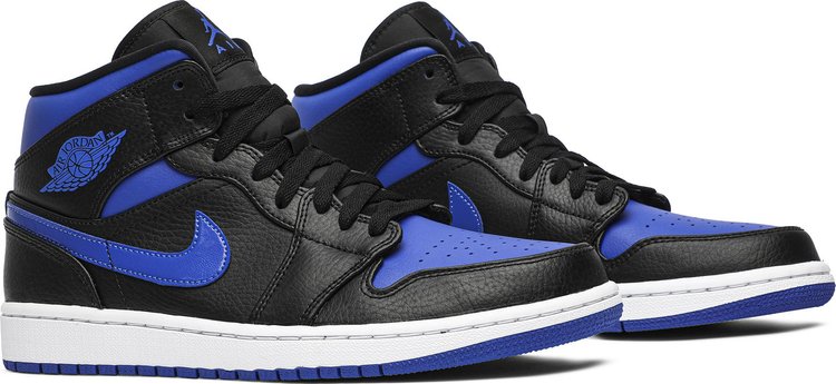 Air Jordan 1 Mid Black Hyper Royal