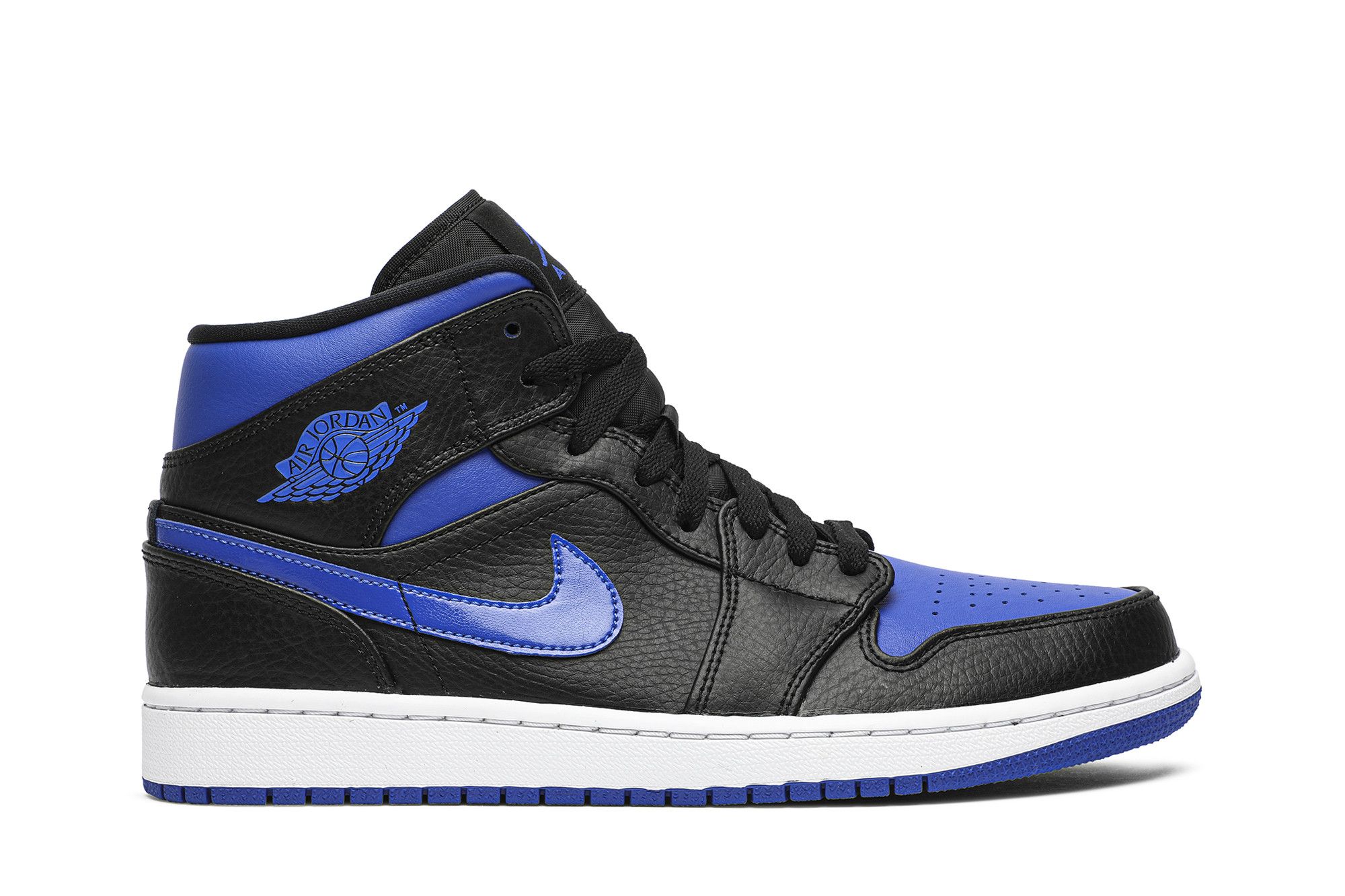 jordan 1 mids black and blue