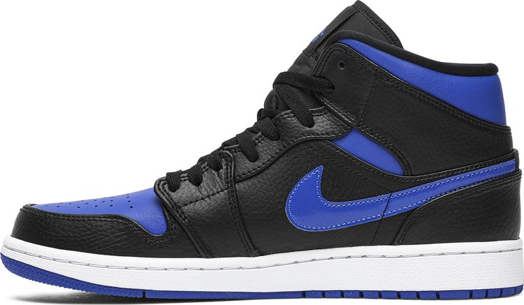 Air Jordan 1 Mid Black Hyper Royal