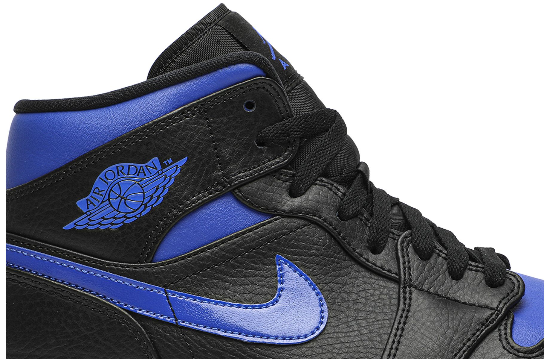 aj1 mid black hyper royal